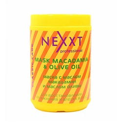 Nexxt Mask With Oil Macadamia and Olive Oil / Маска с маслом макадамии и маслом оливы, 1000 мл