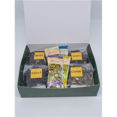 Подарочный набор медово-чайная коллекция для мужчин «23 февраля» в картонной коробке