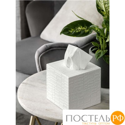 Togas ГЕОРГ экрю Коробка для салфеток квадратная 14x14x14,5, 1 пр.