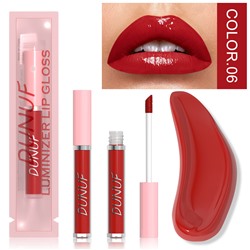 Увлажняющий зеркальный блеск для губ DUNUF luminizer lip gloss 06