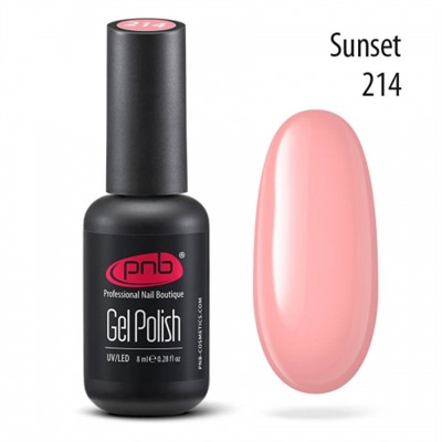 Гель-лак PNB Sunset 214, 8 мл.