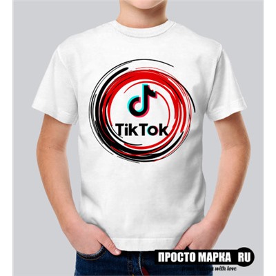 Детская футболка Tik Tok круг, Купить / заказать товар Tik Tok NEW вы можете в нашем интернет магазине Простомарка.ру 100 хлопок отлично пропускает воздух, тело "дышит". Рисунок не прощупывается на ощупь, наносится с помощью новейших технологий, не трескается, не слоится. Перед отправкой клиенту изделие проходит проверку на всевозможный брак. Размерный ряд от xs до 3xl, возможны большие размеры. Формат нанесения а4 или а3 исходя из самого дизайна. Купить футболки, толстовки, кружки можно на нашем сайте или по телефону. Вы так же можете выбрать дополнительную упаковку к товару тубус или кейс. Так же существует опция добавить имя или надпись, информация проставляется в комментариях, или отправляется на почту после оформления заказа.