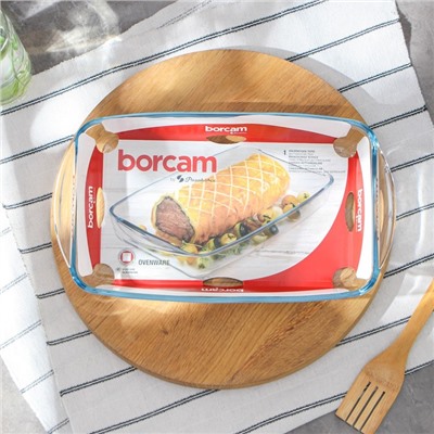 Форма для выпечки и запекания из жаропрочного стекла Borcam, 2 л