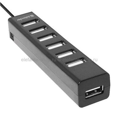 Разветвитель HUB USB 2.0 Defender Quadro Swift 7Port Black (UM)