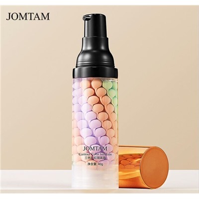 JOMTAM Three-Color Трехцветная, многофункциональная база- праймер под макияж, 40 гр.