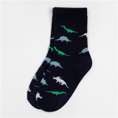 Носки детские KAFTAN «Динозавры», размер 16-18, цвет синий