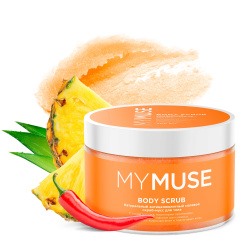 GRASS MYMUSE Скраб-мусс натуральный антицеллюлитный солевой для тела 0,3кг