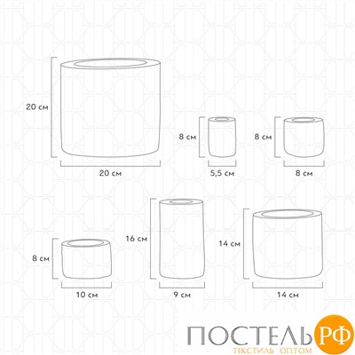 Togas ЛОАН Подсвечник 200х200- 1 пр