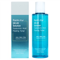 Пилинг-тонер Farm stay DR.V8 Solution Hyaluronic Acid Peeling Toner