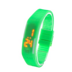 Часы наручные электронные "Скайер", застежка на магните, l-25 см, светло-зеленые