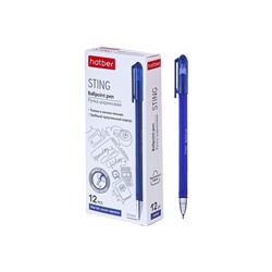 Ручка шариковая "Hatber.Sting" синяя 0,5мм трехг.корпус BP_067932