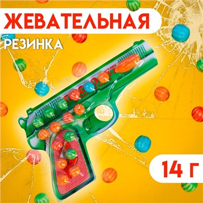 Жевательная резинка "Пистолет", 14 г