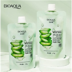 SALE! Bioaqua,Увлажняющий, многофункциональный гель Алоэ Вера с натуральным соком алоэ 90 %  и аллантоином, 170 гр.