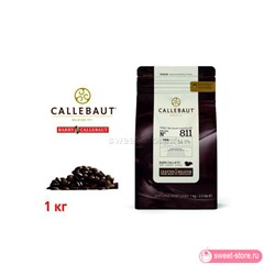 Шоколад темный Barry Callebaut 811 (54,5%) / упаковка 1 кг