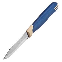 23511/213- TR Нож Multicolor для очистки овощей 7,5см синий с белым