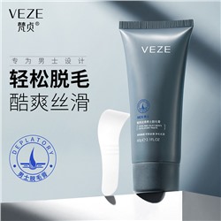 Мужской крем для удаления волос на теле VEZE Cool And Silky Mens Depilatory Paste, 60 гр