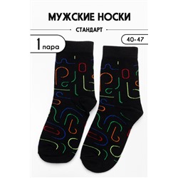 Носки стандарт мужские Яркий Черный