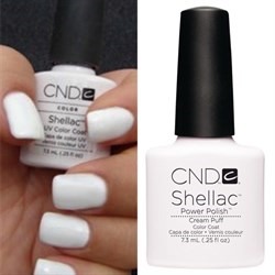 Гель лаки CND Shellac цвет Cream Puff