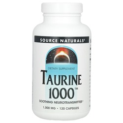 Source Naturals, таурин, 1000 мг, 120 капсул