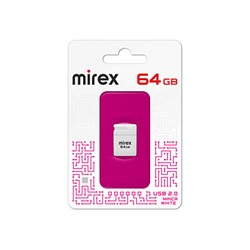 USB флэш-накопитель 64 ГБ  Mirex MINCA WHITE 64GB (ecopack)