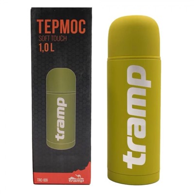 Термос Tramp TRC-109, Soft Touch 1,0 л., оливковый