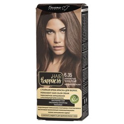 HAIR Happiness Крем-краска для волос №6.35 Золотистый темно-русый