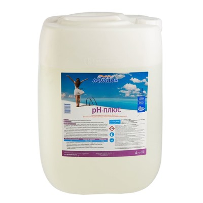 Регулятор pH-плюс Aqualeon жидкое средство, 30 л (35 кг)