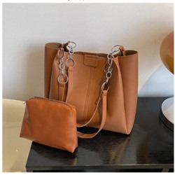 Набор сумок из 2 предметов, арт А132, цвет: светло-коричневый ОЦ
