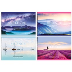 Альбом для рисования BG А4 20л. на спирали "Silence" (АР4гр20 10875) обложка картон