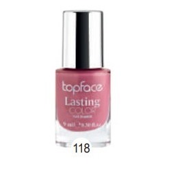 Topface Лак для ногтей Lasting color тон118, - PT104 (9мл)