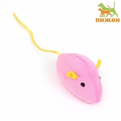 Игрушка для кошек "Мышь с кошачьей мятой", 5 см, розовая