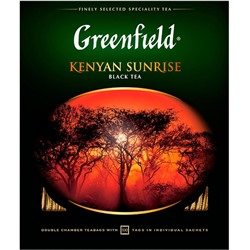 Чай Greenfield Kenyan Sunrise черн.фольгир. 100 пак/уп 0600-09