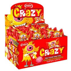 Кислая жвачка Crazy gum Strawberry 3.5гр