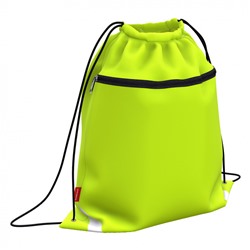 Мешок для обуви с карманом на молнии 500х410мм Neon® Yellow