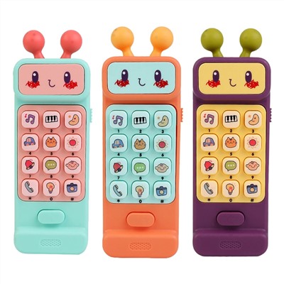 Интерактивный детский телефон - развивайка " Пчёлка " , в ассортименте. В коробке .
