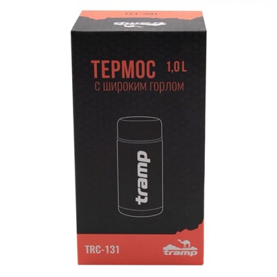 Термос Tramp TRC-131, с широким горлом 1л, серый