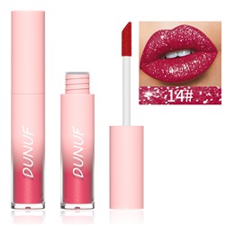 Бриллиантовый блеск для губ Diamond matte lipstick DUNUF 14