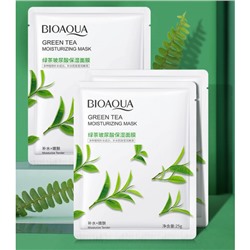 Увлажняющая маска для лица BIOAQUA с экстрактом зеленого чая и гиалуроновой кислотой