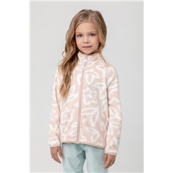 Куртка  для девочки  ФЛ 34011/розовая пыль,абстрактные цветы