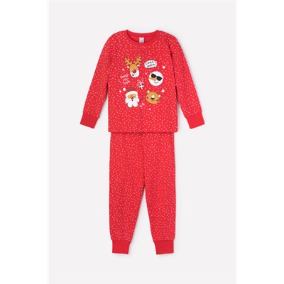 Пижама детская К 1590нг маленький горошек на красном