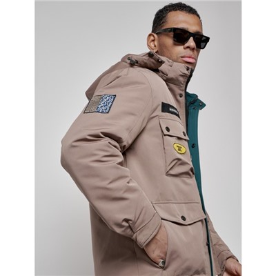 Куртка мужская зимняя, размер 48, цвет коричневый