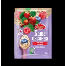 Каша овсянка в пакетике "Вышний город" лесные ягоды, 37 г