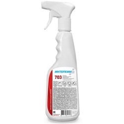 ИНТЕРХИМ 703 Средство регулярной очистки поверхностей в санитарных помещениях с защитным эффектом, 0,5л+спрей
