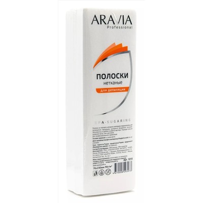 Aravia Professional - Полоски нетканые для депиляции, 76*230 мм, 90 г/м - Spa, 100 шт