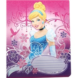 Тетрадь 18 листов, линейка Disney "Принцессы", обложка в ассортименте без выбора