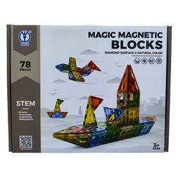 Магнитный конструктор Magic Magnetic Blocks  , 78 дет.