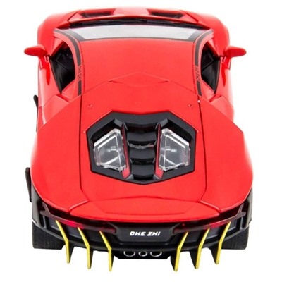 Машина металлическая инерционная Lamborghini (20 см)красная