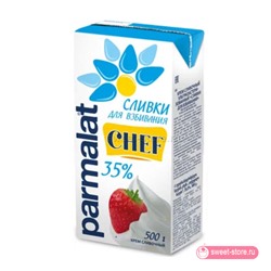 Сливки для взбивания ультрапастеризованные Parmalat CHEF 35%, 500 гр