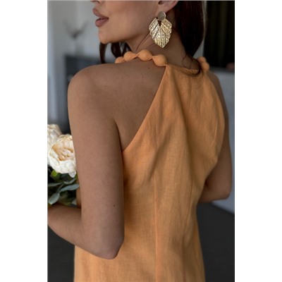 Платье  Dilana VIP артикул 2032 оранжевый