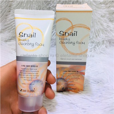 Пенка 3W Clinic Snail Lovely Foam Cleansing (125)